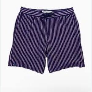 Criquet Navy and Light Pink Striped Court shorts Pickleball Tennis Medium NWT